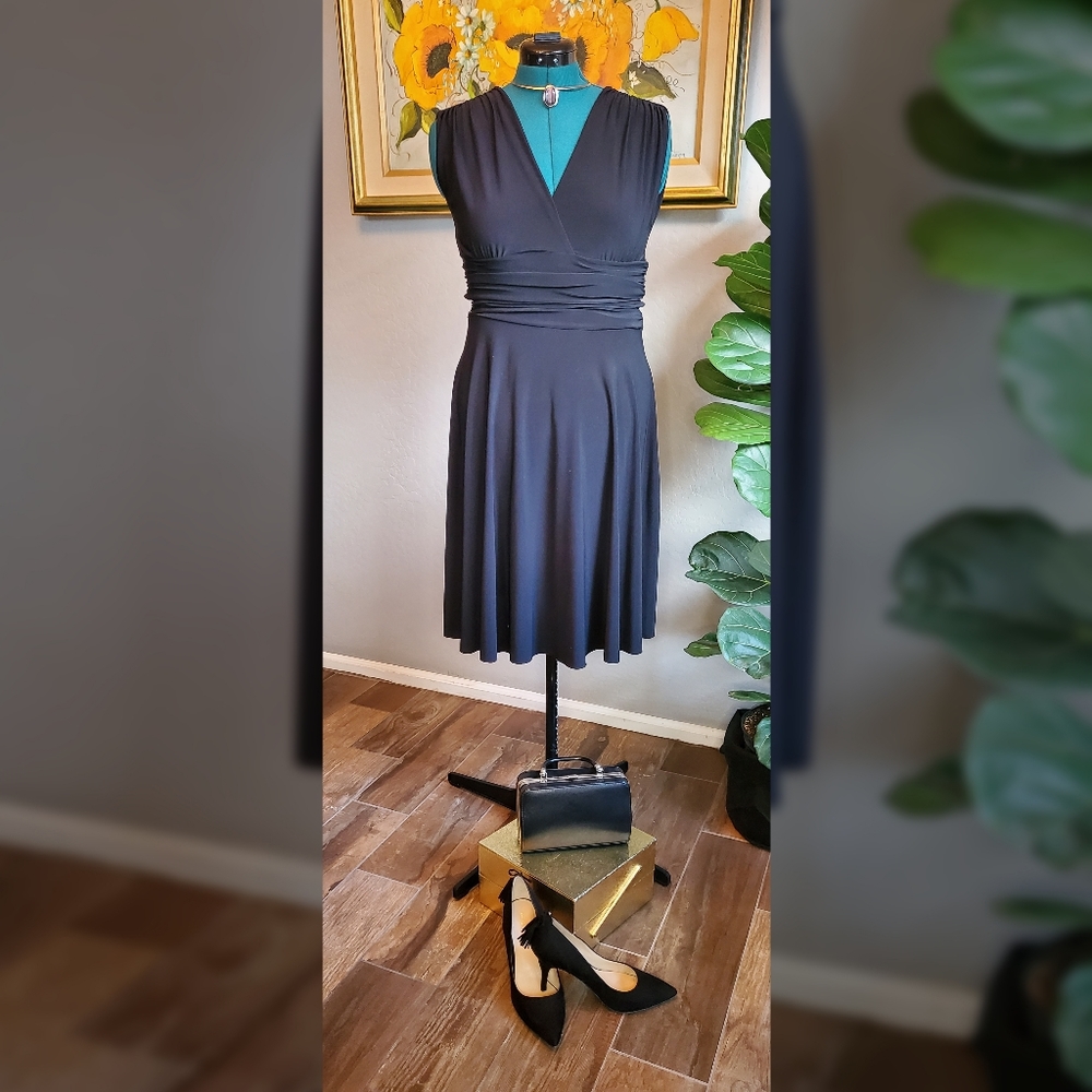 Black cocktail dress